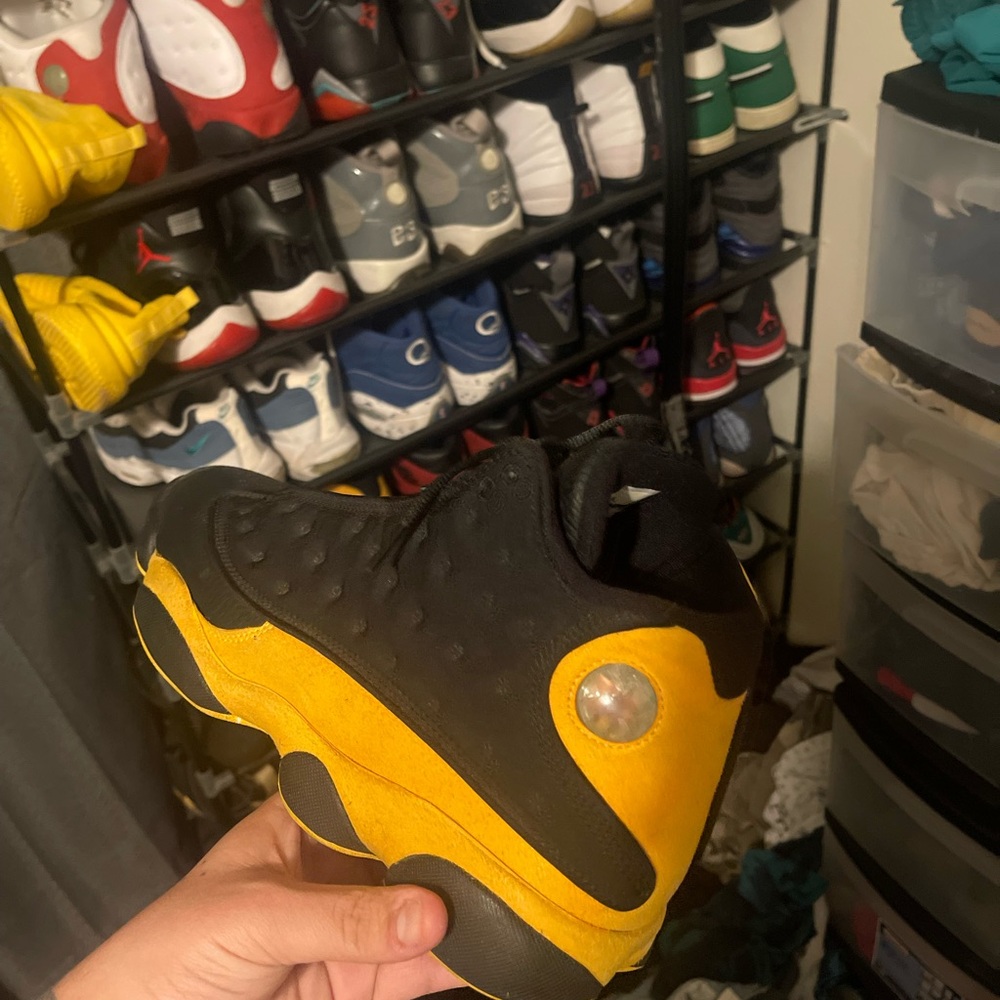 Black and Yellow Basketball Sneaker